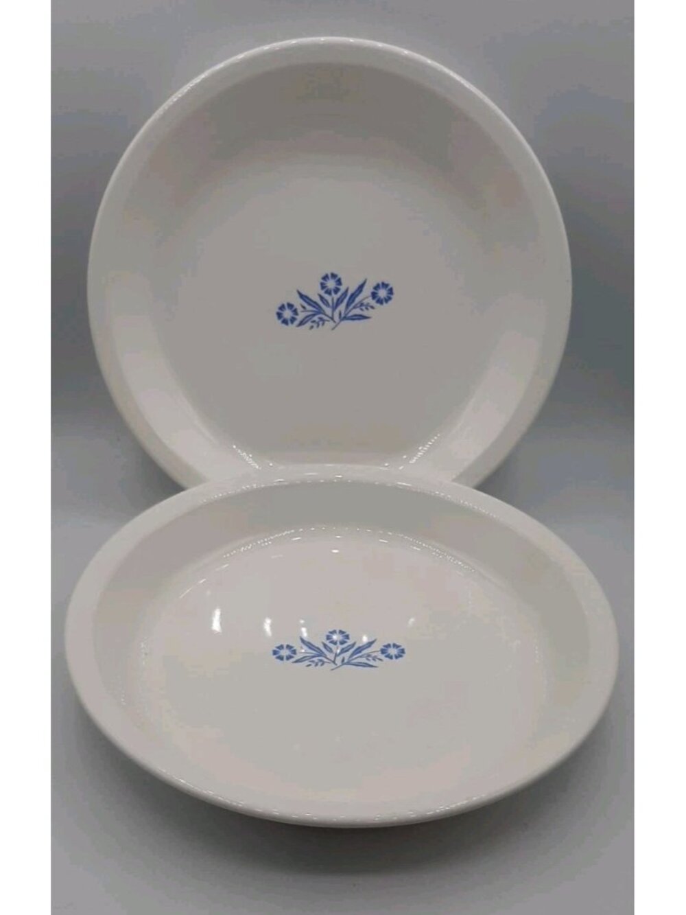 2 Corning Ware Blue Cornflower 9" X 1.25" Pie Plates Model P-309 Vintage